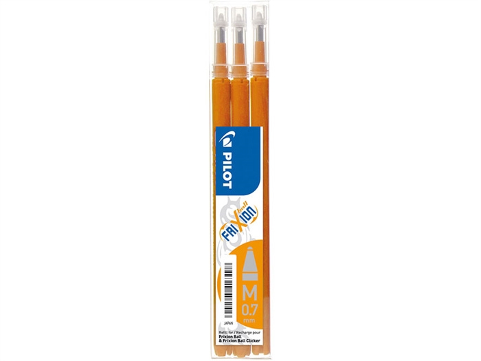 Penna Pilot Frixion Clicker 0,7 rifornimento arancione (3)