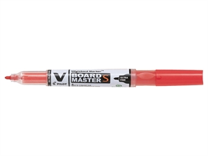 Penna da lavagna Pilot V Board Master S Ultra Fine, punta fine rossa.