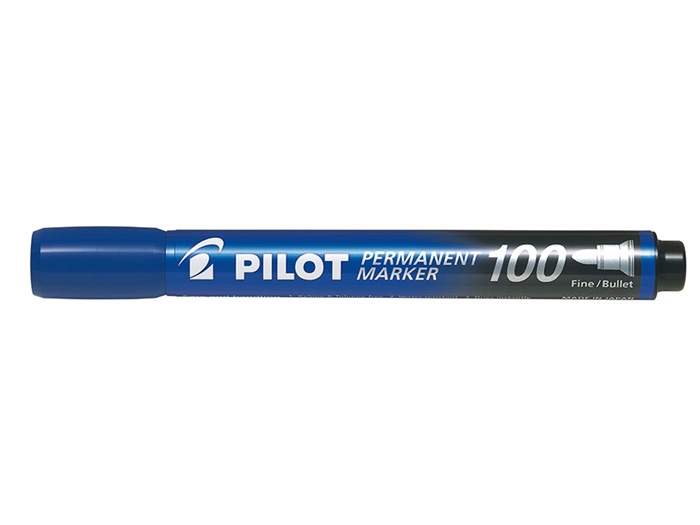 Penna Pilota Marker Permanente 100 rotondo blu