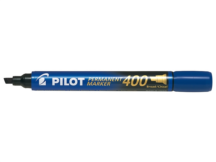 Penna pilot permanente 400 blu inclinata