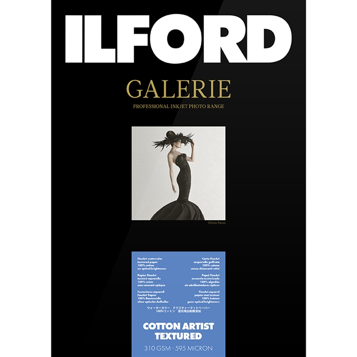 Ilford Cotton Artist Textured for FineArt Album - 210mm x 245mm - 25 fogli 