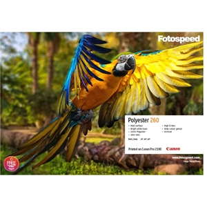 Fotospeed Polyester (Matt) 260 g/m² - 24" x 30 metri .