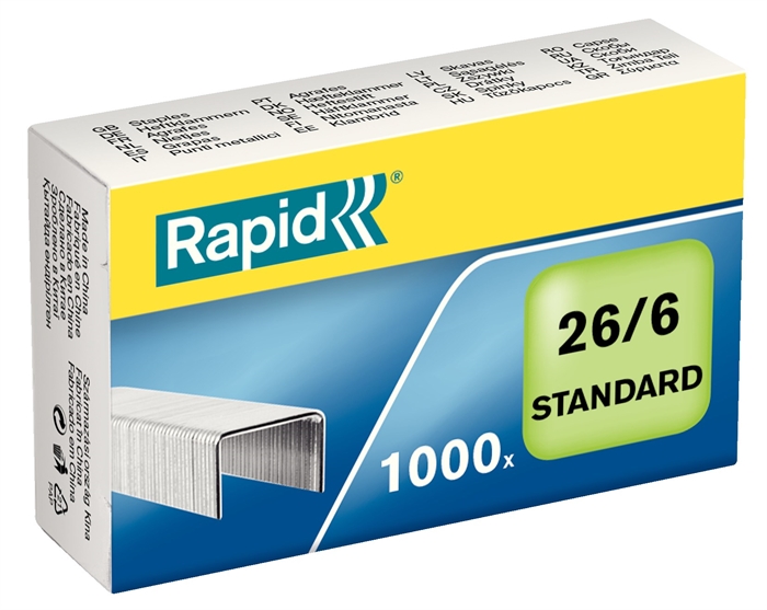 Rapid Graffette 26/6 standard galvanizzate (1000)