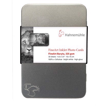 Hahnemühle FineArt Baryta Photo cards 325 g/m² - 10 x 15 cm - 30 fogli 