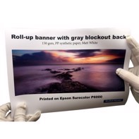 Color Europe Roll-up banner with light blocks 150 grams - 36" x 30 metri 