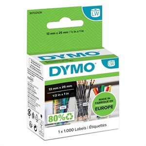 Dymo Label Multi 25 x 13 doppio removibile bianco (100 pezzi)