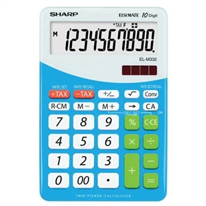 Sharp Calcolatrice da tavolo EL-M332B, blu