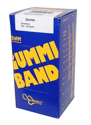 Siam Gummibånd nr. 68 150x6,0mm (500g) in Italian is: Siam Nastro elastico n. 68 150x6,0mm (500g)