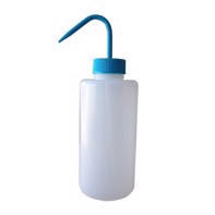Flacone di plastica con tubo spruzzatore da 1 litro con beccuccio blu