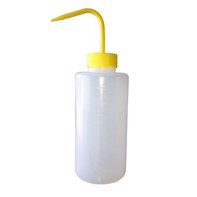 Plastflaske con cannula per spruzzo da 1 litro con tappo giallo