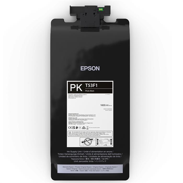 Epson sacchetto d\'inchiostro Photo Black da 1600 ml - T53F1