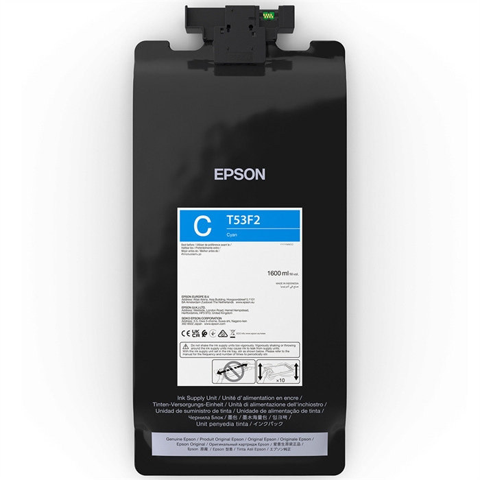 Epson sacchetto d\'inchiostro Ciano 1600 ml - T53F2