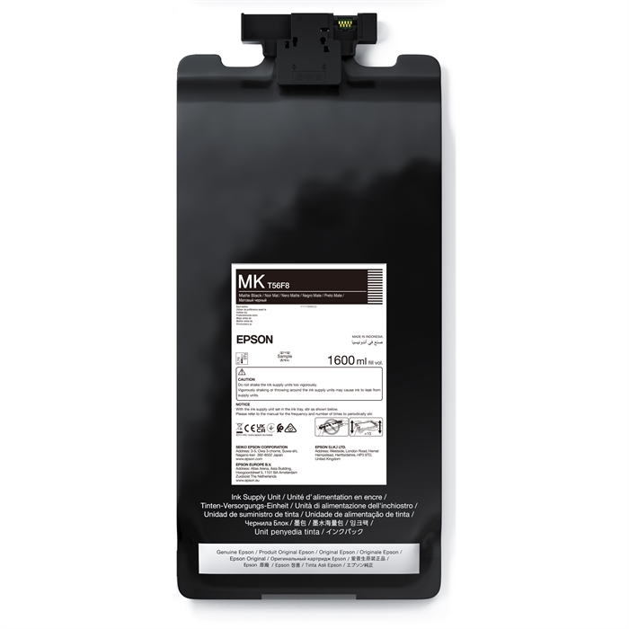 Epson Matt Black T56F8 - Sacca di inchiostro da 1600 ml