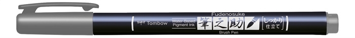 Tombow Marker Fudenosuke hard gray