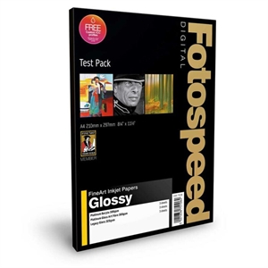Fotospeed Fine Art Gloss Test Pack - A4, 9 fogli