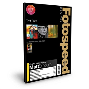 Fotospeed Fine Art Matt Smooth A4 Test Pack, 18 fogli