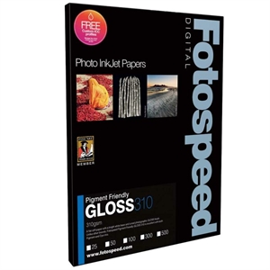 Fotospeed PF Gloss 310 g/m² - A2, 25 fogli