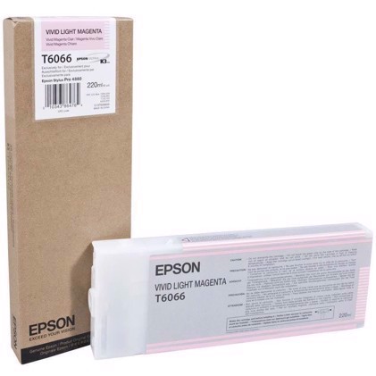 Epson Vivid Light Magenta T6066 - cartuccia di inchiostro da 220 ml per Epson Pro 4880