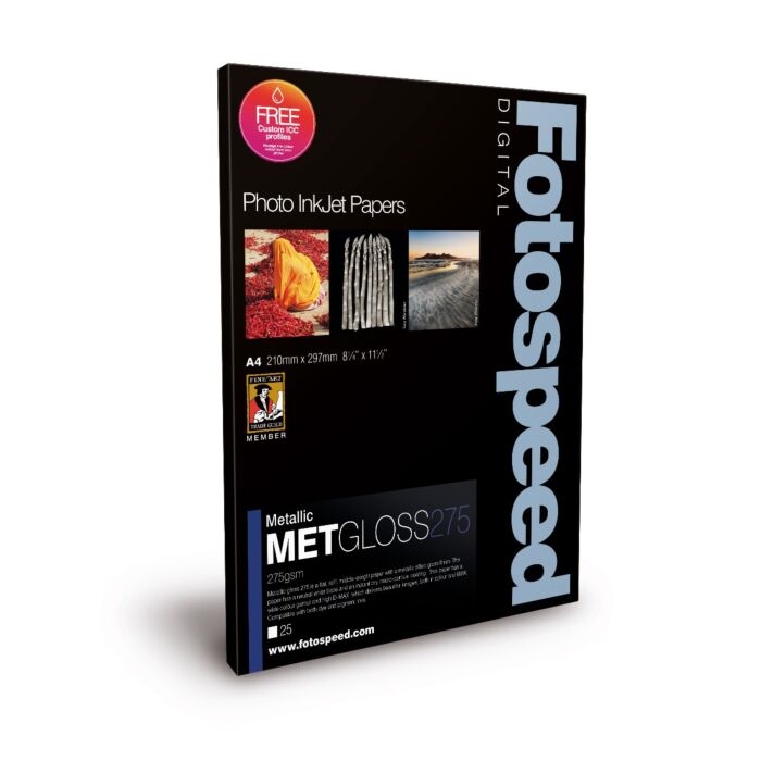 Fotospeed Metallic Gloss 275 g/m² - A3, 25 fogli