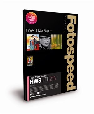 Fotospeed High White Smooth LITE 215 g/m² - A2, 25 fogli