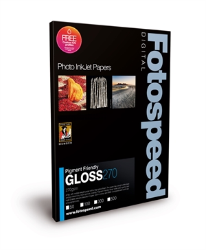 Fotospeed PF Gloss 270 g/m² - 5x7, 100 fogli