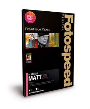 Fotospeed Platinum Matt 280 g/m² - A2, 25 fogli