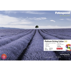 Fotospeed Platinum Etching Cotton 310 g/m² - 24" x 15 metri