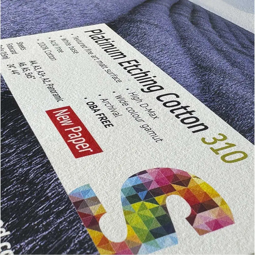 Cotone per acquaforte al platino 310 g/m²