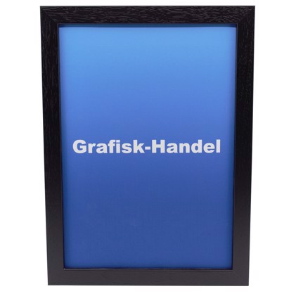 Cornice con vetro antiriflesso per foto, arte e poster - 42 x 29,7 cm (A3), nero.